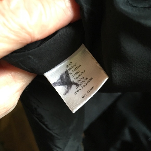 Vintage 80s, Talbots Petites, Jacket/Dress set. Black, polyester blend, US8 - Picture 5 of 7